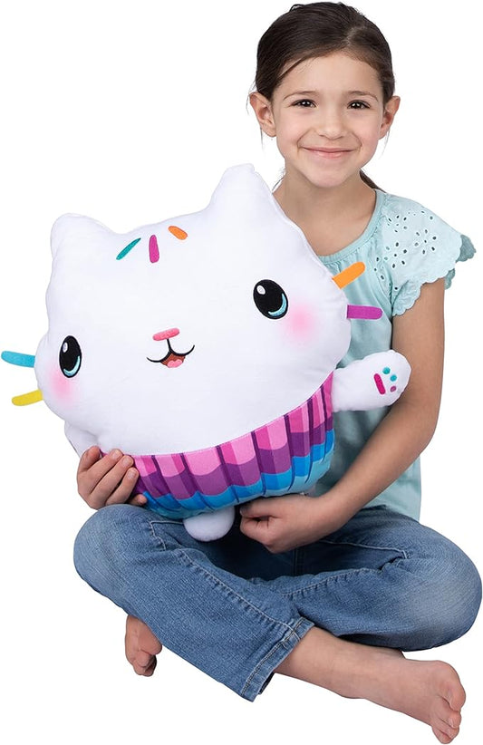 DreamWorks Gabby's Dollhouse Cakey Kids Bedding Super Soft Plush Cuddle Pillow Buddy, By Franco 17.5" x 15" x 5"