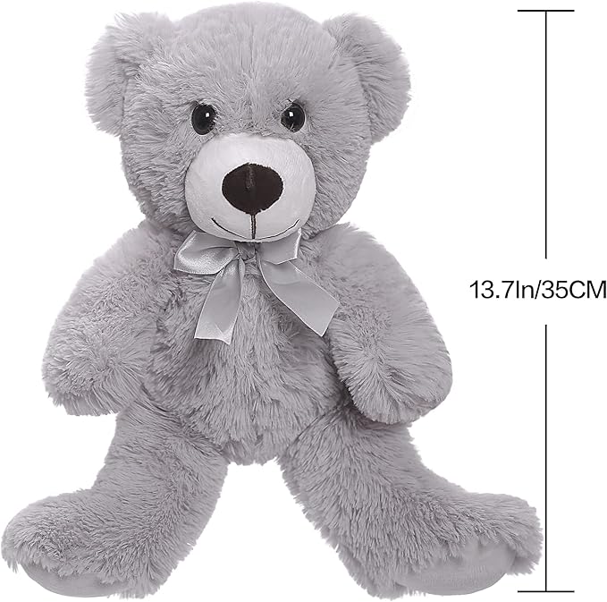 Teddy Bear Plush Cute Stuffed Animal Toys Pillow Bear Doll (13.7In/35CM, Pink)