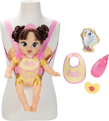 Disney Princess Belle Baby Doll Deluxe with Tiara, Carrier