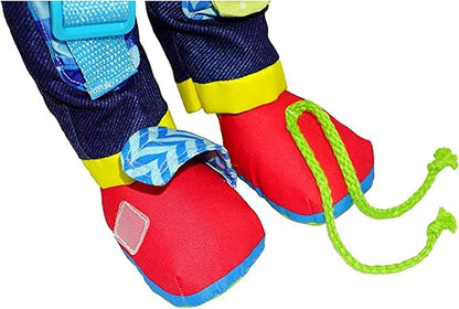 June Garden 15.5" Dressy Friends Isaiah - Educational Stuffed Plush Doll for Kids and Toddlers 2 Years and Up