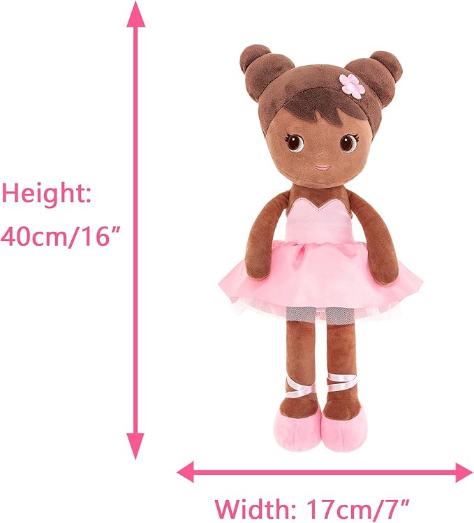 Lazada African American Baby Dolls Gifts Soft Plush Girl Toys 16"