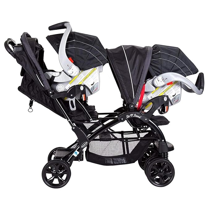 Baby Trend Sit N' Stand Double Stroller, Onyx