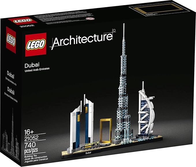LEGO Architecture Skylines: Dubai 21052 Building Kit, Collectible Architecture Building (740 Pieces)
