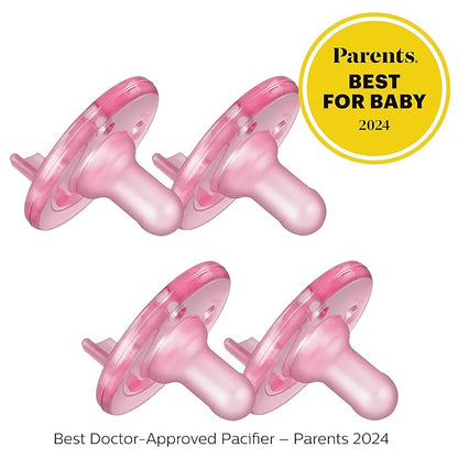 Philips AVENT Soothie 3-18 months, pink/pink 4 pack, SCF192/47