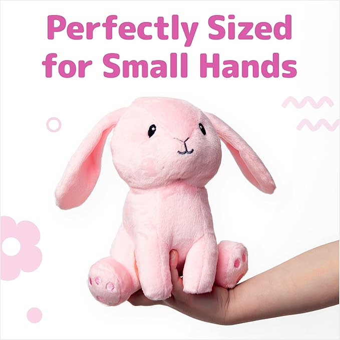PREXTEX Easter Egg Stuffed Animals Plushie with Toy Accessories - Zip Up Small Toys with Storage | Kids Stuffed Animal Dolls, Baby Gift Bag 3-5+