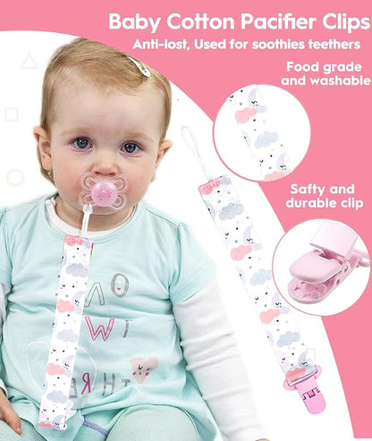 Baby Healthcare and Grooming Kit, Safety Newborn Nursery Baby Care Kit, with Hair Brush Comb, Nail Clipper, Thermometer, Pacifier Clip, Baby Registry Search, Newborn Essentials Girls Boys (Pink)