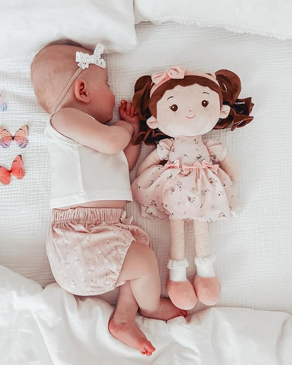 Soft Baby Doll Toys (16''), My First Baby Rag Doll for 1 Year-Old Girl Birthday Gift