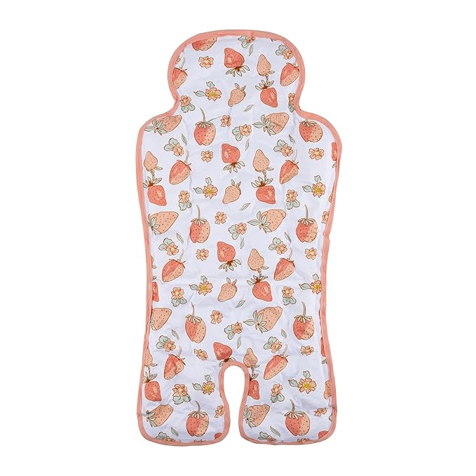 Gel Car Seat Cooler Pad Summer Universal Baby Stroller Ice Cushion Cooler Mat Cooling Seat Liner for Babies Multifunctional Baby Baby Cushion Chair (Strawberry)