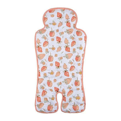 Gel Car Seat Cooler Pad Summer Universal Baby Stroller Ice Cushion Cooler Mat Cooling Seat Liner for Babies Multifunctional Baby Baby Cushion Chair (Strawberry)