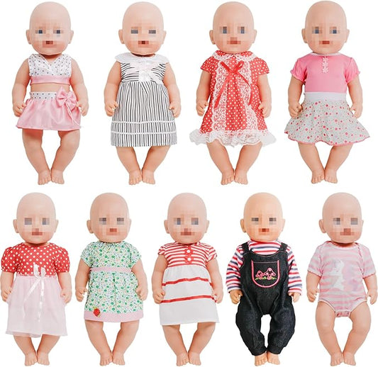 SOTOGO 9 Sets Doll Clothes Outfits for 14 to 17 15 Inch 18 Inch