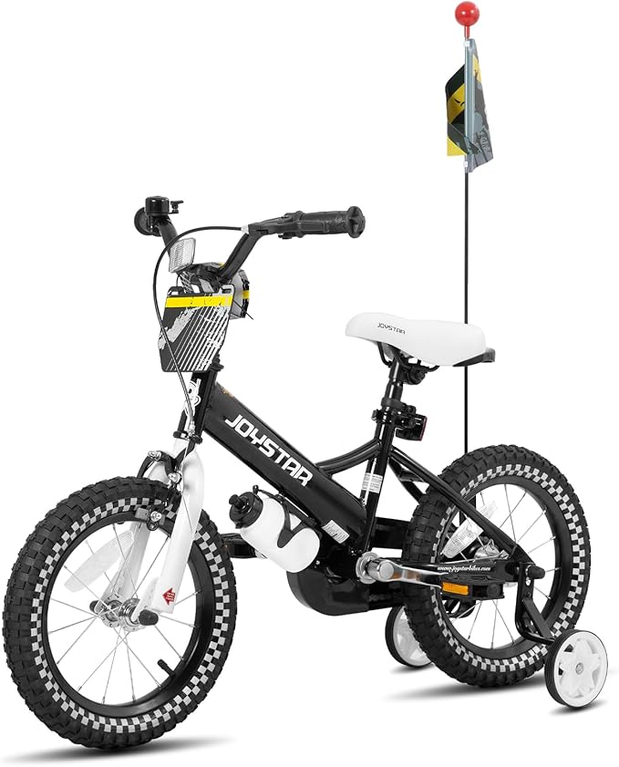 JOYSTAR Little Daisy Kids Bike for Girls Boys Ages 2-7 Years, 12 14 16 Inch Girls Bikes with Doll Bike Seat & Streamers
