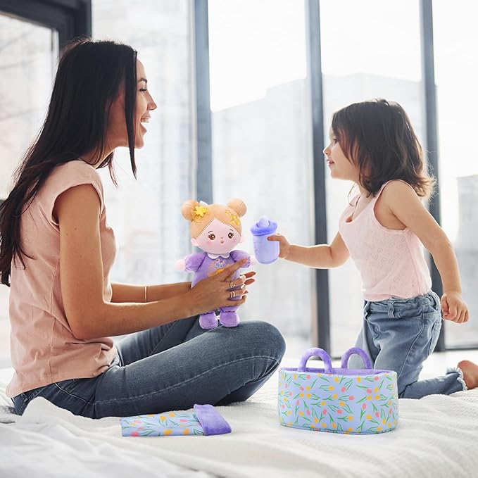 OUOZZZ Soft Baby Doll Set for Girls - My First