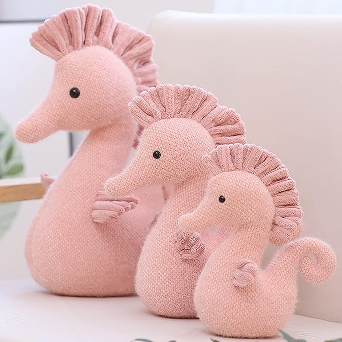 Stuffed Sea Horse Plush Animals Toys Seahorse Dolls Decorations Gifts 8.6 Inches