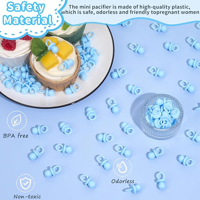 Baby Shower Pacifiers, 150 Mini Pacifiers for Baby Shower
