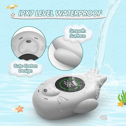 Rechargeable Bath Thermometer Baby Safety, Bath Temp Thermometer for Tub