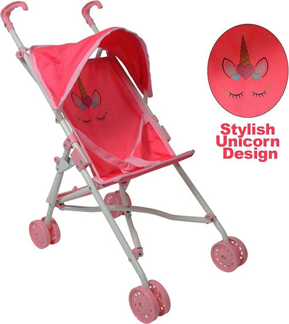 Unicorn Baby Doll Accessories - Pretend Play Kids Toys