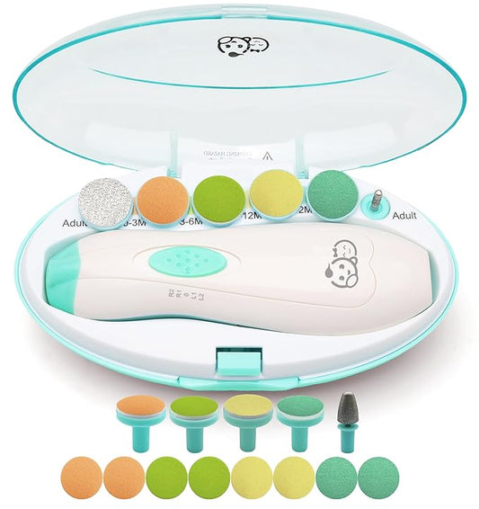 Royal Angels Baby Nail File, 21 in 1 Set with Labels 13 Replacement