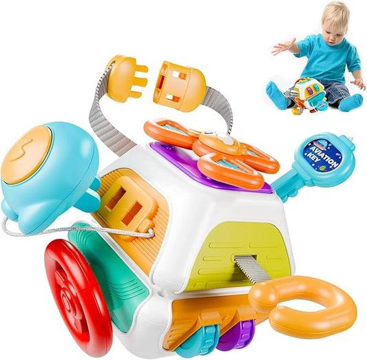 10 in 1 Busy Cube Baby & Toddler Toys, Montessori Sensory Toys for Toddlers 2 3 Year Old 18 9 12 Month