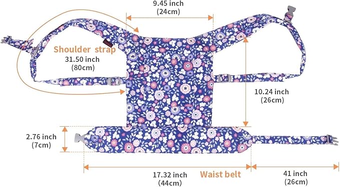 Baby Doll Carrier for Baby Girl Premiums Soft Cotton Straps 18 inch
