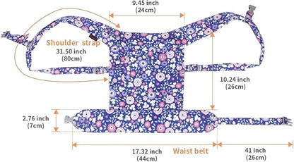 Baby Doll Carrier for Baby Girl Premiums Soft Cotton Straps 18 inch