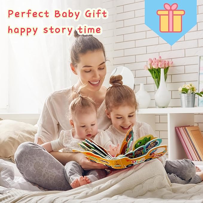 Baby Mask Books 18 Months, Sensory Baby Toys Folding Felt 18 Months