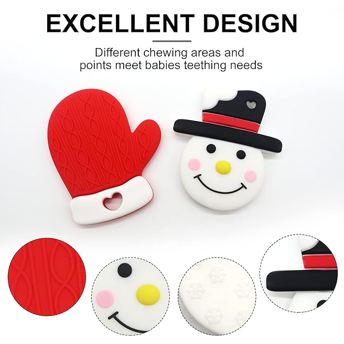 Baby Teething Toys, Silicone Teether for Babies