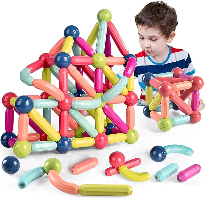 Magnetic Balls and Rods Set, Magnetic Building Set 3+ (42
