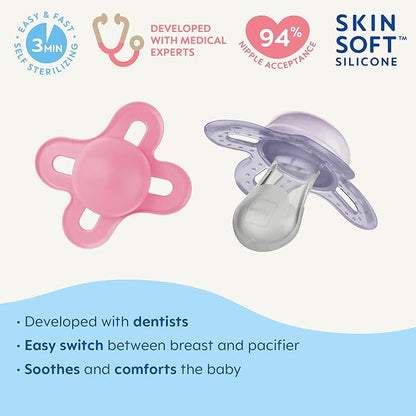 MAM Original Start Matte Newborn Baby Pacifier, Best Pacifier for Breastfed Babies 0-3 Months 4)
