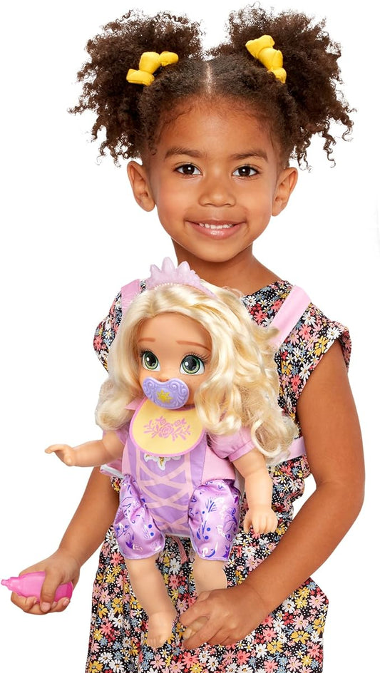 Disney Princess Rapunzel Baby Doll Deluxe with Tiara, Carrier
