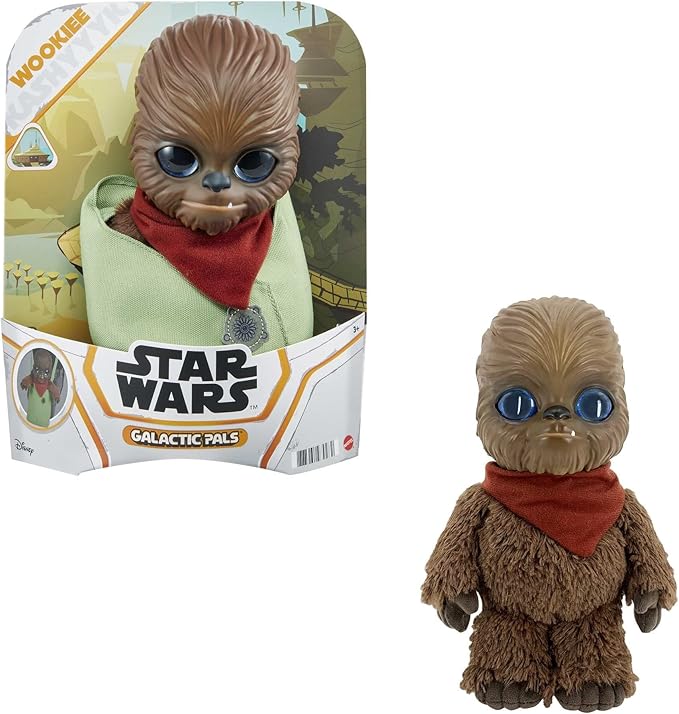 Star Wars Galactic Pals Plush 11-Inch Toy, Wookiee Soft Doll