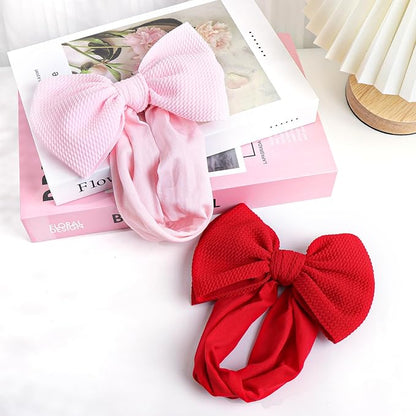 YanJie Baby Girl Headbands - Nylon Bow Hair Accessories for Newborn Infants, Toddlers (0-6 Months)