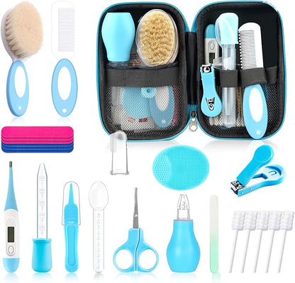 Baby Healthcare and Grooming Kit for Newborn Kids, 24PCS Upgraded Safety Baby Care Kit, Newborn Nursery Health Care Set, Baby Care Products