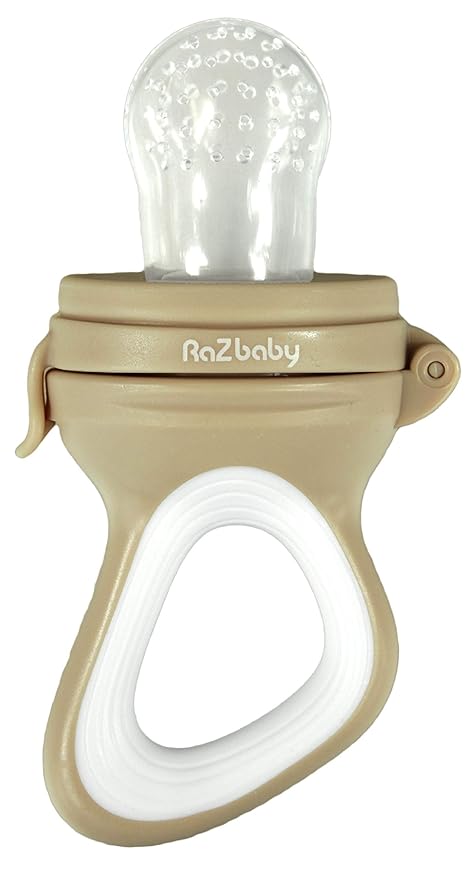 RaZbaby Baby Fruit Feeder/Food Feeder Pacifier, Infant Teething Toy Teether 6M+