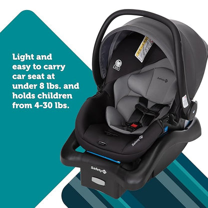 Safety 1st Smooth Ride Travel System Stroller and Car Seat OnBoard™ FLX - Efficient Infant Car Seat Stroller and Infant Car Seat and Stroller Combo, Black Cherry