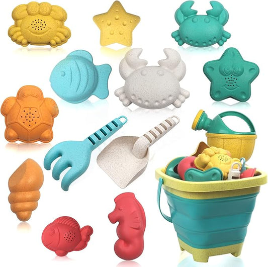 HomeMall 14PCS Beach Toys for Kids, Sand Toys Set for Toddlers