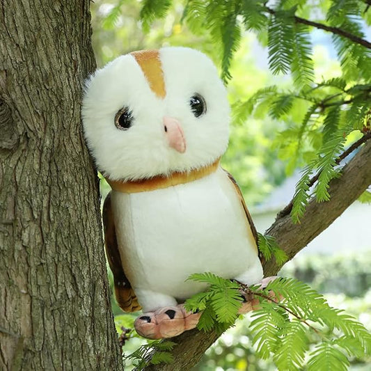 New Simulation Owl Plush Toy Cute Bird Animals Doll Baby C,20cm/ 7inch)