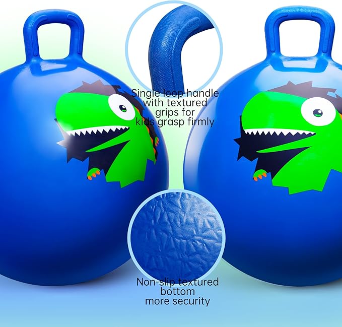 Hopper Ball, Hopping Toys for Kids 18inch Bouncy 3-8, Inflatable