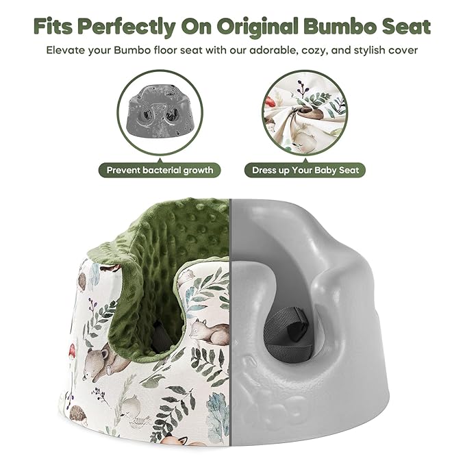 Seat Cover Compatible with Bumbo and Nuby Seat,Soft Breathable Cover for Baby Girl Boy,Cover Only