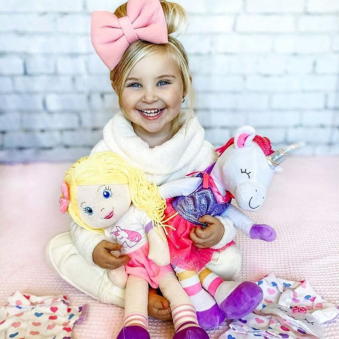 Soft Plush Baby Doll - 18 Inch Rag Dolls for Girls and Boys, Infants & Babies 1 Year