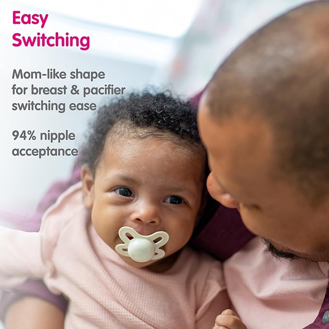 MAM Start Newborn Girl Pacifiers, Best for Breastfed Babies 3 Count