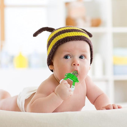 Baby Fruit Feeder Pacifier (2 Pack), Fresh Food Feeding Teether for Toddler