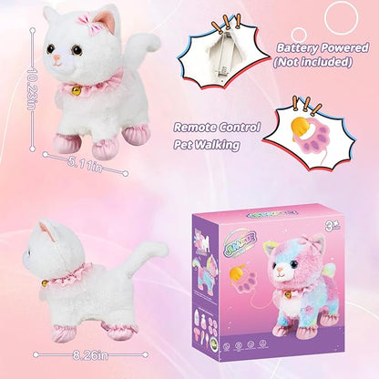 Interactive Electronic Plush Toy Walking and Barking Robot Cat Plush