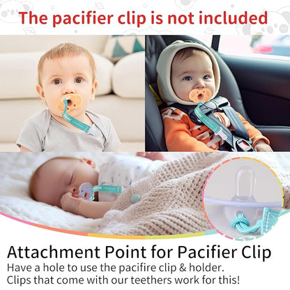 Mombella Koala Pacifiers 0-3 Months, Silicone Baby Pacifier for Breastfed Babies