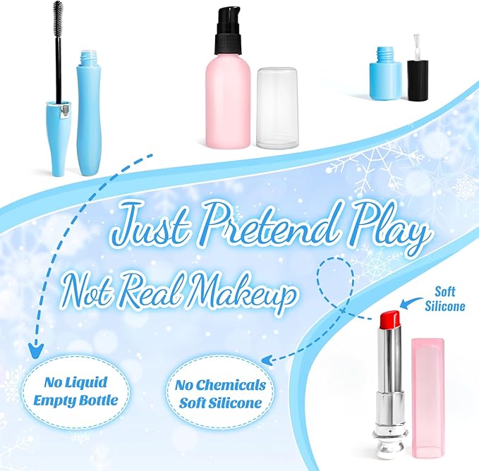 INNOCHEER Pretend Makeup for Toddlers, Toy Play Makeup Set for Kids 3-5 2 3 4 5 6 7+