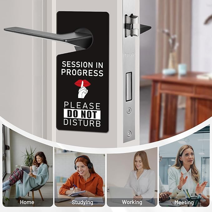 Do Not Disturb Hanger Sign - 2 PCS Session In