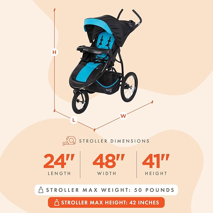Baby Trend Expedition® Race Tec™ Plus Jogger, Ultra Marine