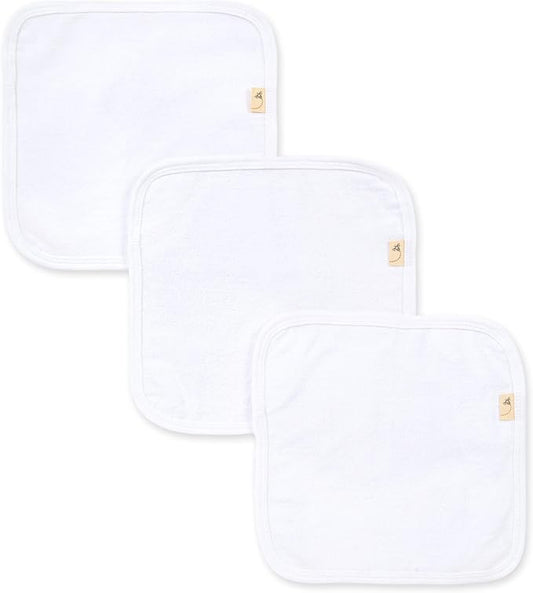 Burt's Bees Baby Infant Washcloths, 100% Organic Cotton 3 Pack