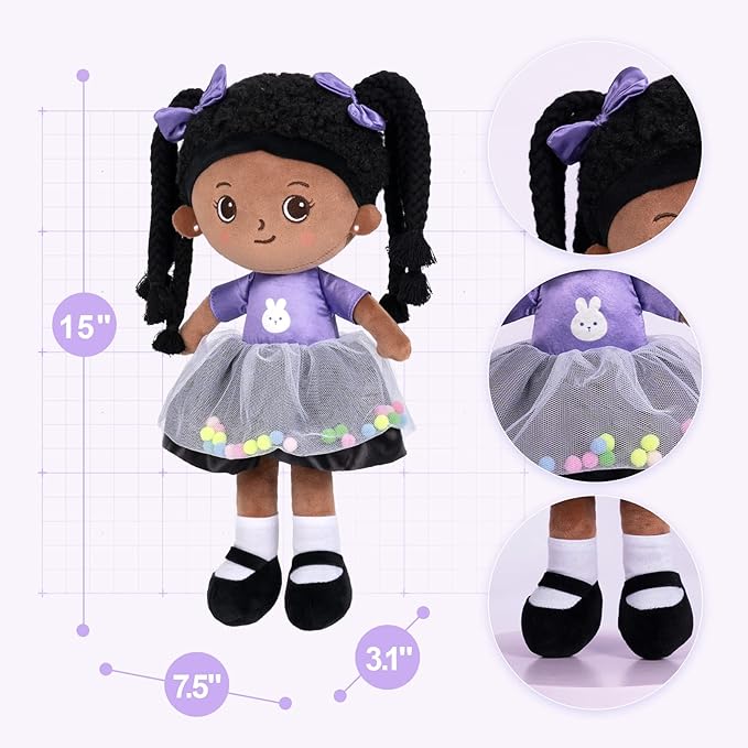 OUOZZZ 15" Soft Baby Doll for Girls - First Baby