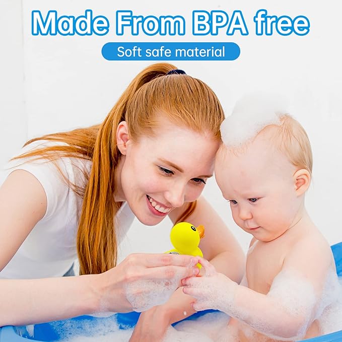 b&h Duck Baby Bath Thermometer, Toddlers Bath Temperature Thermometer Safety Floating Toy