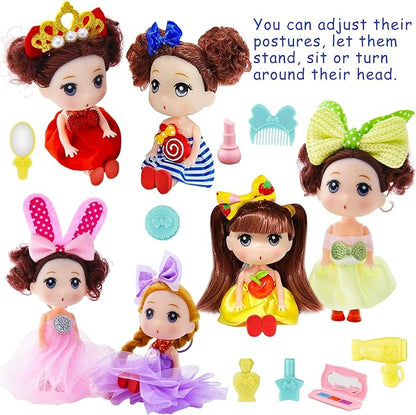 Girls Easter Eggs with Toys inside Easter Basket Stuffers for Girls 6 Dolls 6 Bracelets 6 Rings Easter Egg toys Gifts for Girls Toddler Kids Easter Eggs Filled with Toys 38 PCS